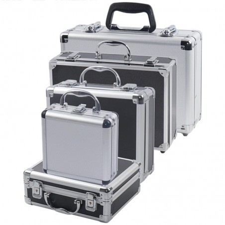 Portable - tools storage suitcase - aluminum box - impact resistance - with spongeElectronics & Tools