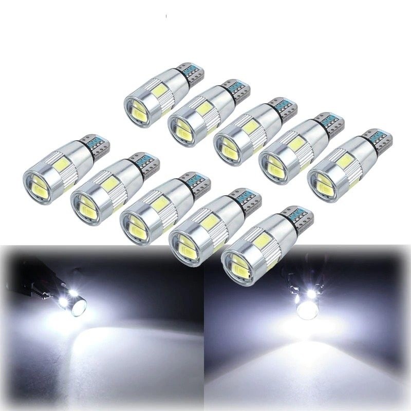 T10 - W5W - SMD - LED car bulbs - 10 piecesT10