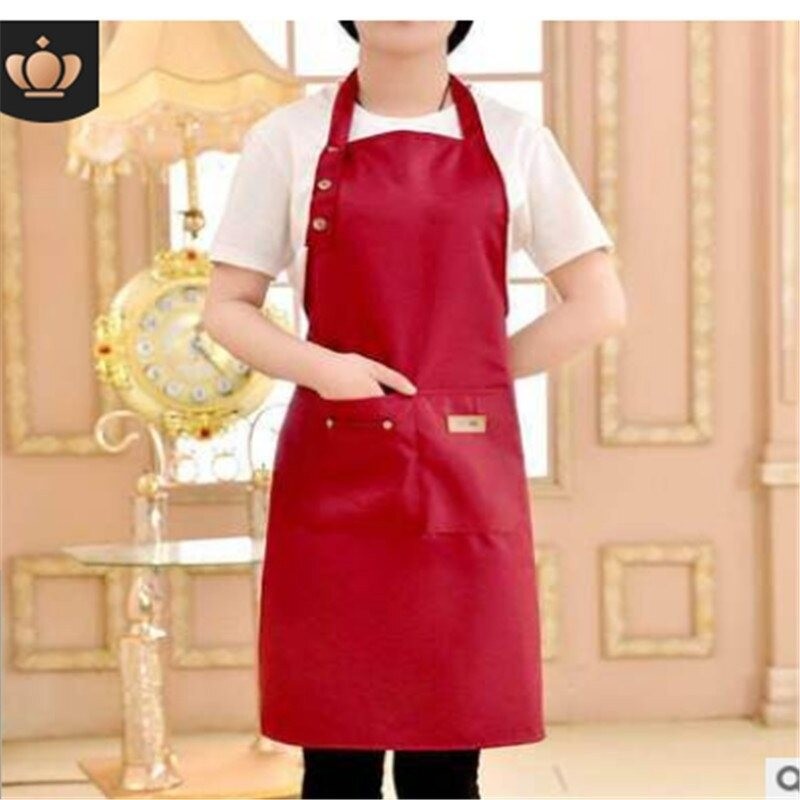 Kitchen / work apron - bib - with 2 pockets - waterproofKitchen