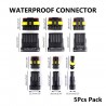 Waterproof connectors - electrical wire plug terminals - 1-6 pins - cars - trucks - motorcycles - 5 piecesCars & Vehicles