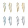 Crystal leaves earrings - 925 sterling silverEarrings