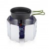 Gas stove windshield - 9 plates - foldable - outdoor / campingSurvival tools