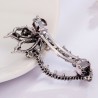 Crystal heart shaped flower - hairpinHair clips