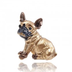Small dog - gold plated broochBrooches