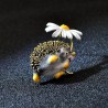 Small hedgehog with a flower - broochBrooches