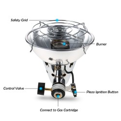 Outdoor / camping heater - detachable infrared ray warmerSurvival tools