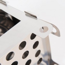 Outdoor / picnic / camping stove - foldable - with a tray - stainless steelSurvival tools