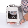 Outdoor / picnic / camping stove - foldable - with a tray - stainless steelSurvival tools