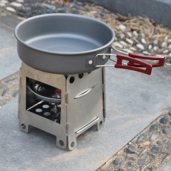 Outdoor / picnic / camping stove - foldable - with a tray - stainless steelSurvival tools