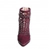 Suede studded pumps - high heels with a back zipperHigh heels