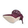 Suede studded pumps - high heels with a back zipperHigh heels