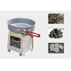 Outdoor / picnic / camping stove - foldable - with a tray - stainless steelSurvival tools