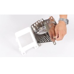 Outdoor / picnic / camping stove - foldable - with a tray - stainless steelSurvival tools