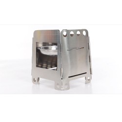 Outdoor / picnic / camping stove - foldable - with a tray - stainless steelSurvival tools