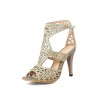 Sexy hollow pumps - high heel sandals - with an ankle strapHigh heels