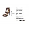 High heel sandals - ankle length - with a back zipperHigh heels