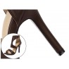 High heel sandals - ankle length - with a back zipperHigh heels
