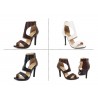 High heel sandals - ankle length - with a back zipperHigh heels