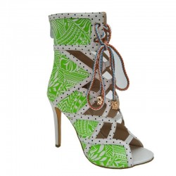 Sexy high heel ankle boots - hollow-out - lace-up - back zipperHigh heels