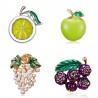 Crystal brooches - blueberry - grapesBrooches