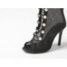 Sexy mesh high heels - lace-up - ankle lengthHigh heels