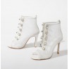 Sexy mesh high heels - lace-up - ankle lengthHigh heels