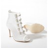 Sexy mesh high heels - lace-up - ankle lengthHigh heels