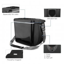 Car / camping mini refrigerator - freezer - with heating function - 6L - 12VInterior accessories