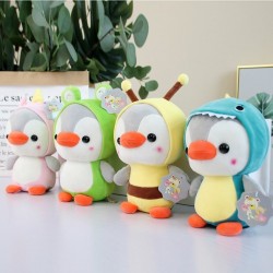 Small penguin - dressed as frog / unicorn / bee / dinosaur - plush toy - 23cmCuddly toys