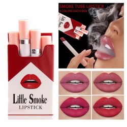 Cigarette shape lipstick - velvet matte - waterproof - 4 piecesLipsticks