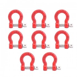 Front / rear bumper metal trailer hook - tow shackle - 8 piecesR/C car