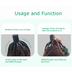 Electric scalp massager - octopus claw shape - therapeutic - stress reliefMassage