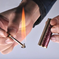 Vintage metal lighter - kerosene oil - with keyringLighters