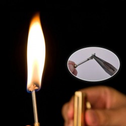 Vintage metal lighter - kerosene oil - with keyringLighters