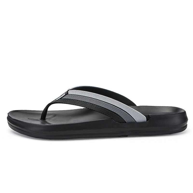 Leather sandals - beach flip flops - striped designSlippers