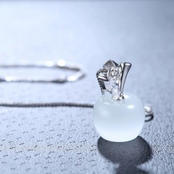 Apple shaped pendant - necklace - 925 sterling silverNecklaces