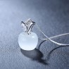 Apple shaped pendant - necklace - 925 sterling silverNecklaces
