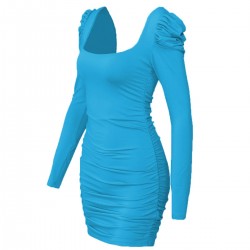 Sexy backless long sleeve mini dressDresses