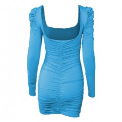 Sexy backless long sleeve mini dressDresses