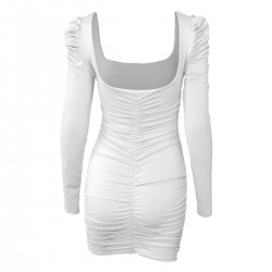 Sexy backless long sleeve mini dressDresses