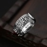 Tibetan six words proverb - ring - adjustable - 925 sterling silverRings