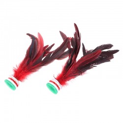 Feather shuttlecock - kicking toy - Chinese Jianzi - 2 piecesRacket sports