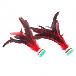 Feather shuttlecock - kicking toy - Chinese Jianzi - 2 piecesRacket sports