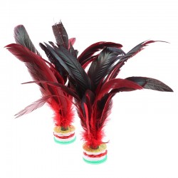 Feather shuttlecock - kicking toy - Chinese Jianzi - 2 piecesRacket sports