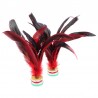 Feather shuttlecock - kicking toy - Chinese Jianzi - 2 piecesRacket sports