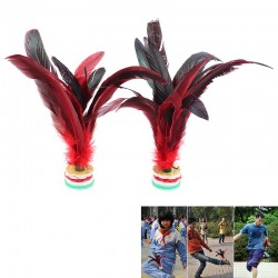 Feather shuttlecock - kicking toy - Chinese Jianzi - 2 piecesRacket sports