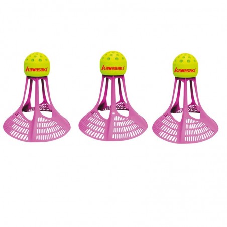 Kawasaki - badminton shuttlecock - plastic nylon ball - wind resistance - with a storage can - 3 - 9 piecesBadminton