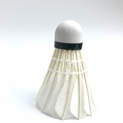 Badminton shuttlecock - white goose feather - 3 - 6 piecesBadminton