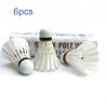 Badminton shuttlecocks - white / black goose feather - 6 - 12 piecesBadminton