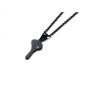 Heart & key - with crystals - necklace - unisex - for him & herNecklaces